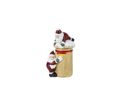 Santas Mailbox Bordeaux 13x12,5 Xh24cm Langwerpig Polyresin