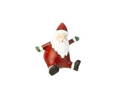 Kerstman Sitting Bordeaux 20x13,5xh15cm Polyresin