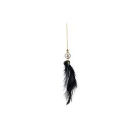 Hanger Feathers Zwart 7x7xh30cm Kunststo F 