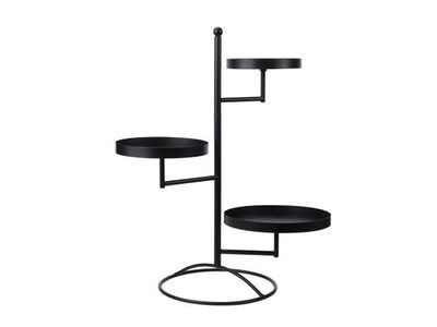 Rek 3 Trays Zwart 47x32xh69cm Metaal 