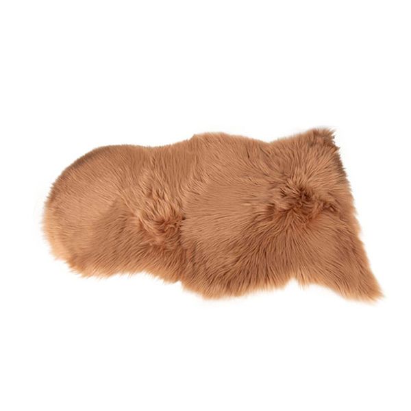 Pels Faux Fur Camel 65x102cm Polyester  