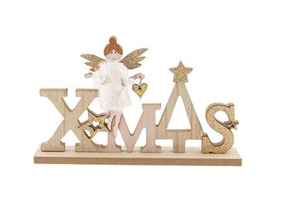 Ange Xmas White Rose 24x4xh15cm Bois 