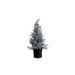 Kerstboom 15 Led Lights Glitter Zilver 1 3x13xh33cm Kunststof 