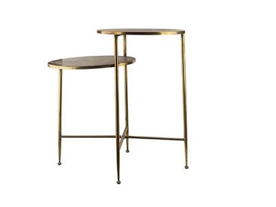 Bijzettafel Goud 79,5x50xh75cm Metaal 