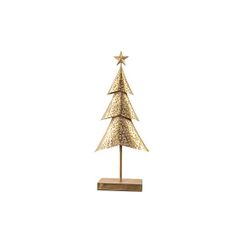 Kerstboom On Foot Goud 26x12xh63,5cm Met Aal 