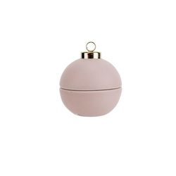 Cosy @ Home Boule Noel Open It And Find A Tl-holder Rose 7x7xh7,5cm Rond Dolomite 