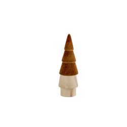 Cosy @ Home Kerstboom Top Colored Camel 7,5x7,5xh22, 5cm Rond Hout 