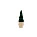 Kerstboom Top Colored Donkergroen 7,5x7, 5xh22,5cm Rond Hout 