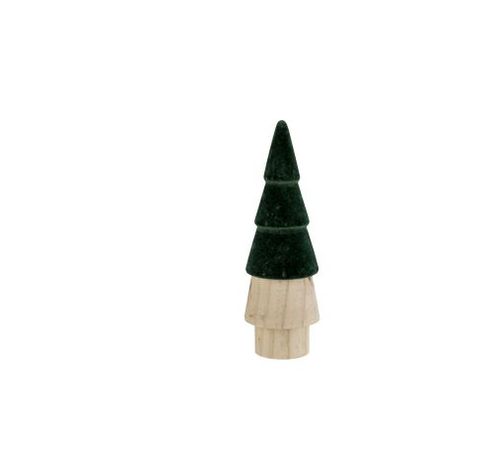 Arbre De Noël Top Colored Vert Fonce 7,5 X7,5xh22,5cm Rond Bois  Cosy @ Home