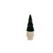 Kerstboom Top Colored Donkergroen 7,5x7, 5xh22,5cm Rond Hout 