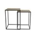 Bijzettafel Set2 Brushed Goud 48x48xh53c M Kubus Aluminium 36x36x48cm 