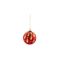 Kerstbal Charlotte Rood 8x8xh8cm Glas  