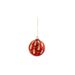 Kerstbal Charlotte Rood 8x8xh8cm Glas  