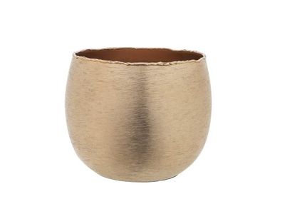 Bougeoir Brushed Rose 16x16xh13cm Rond A Luminium