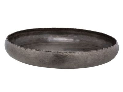 Coupe Brushed Noir 36,5x36,5xh5,5cm Rond Aluminium