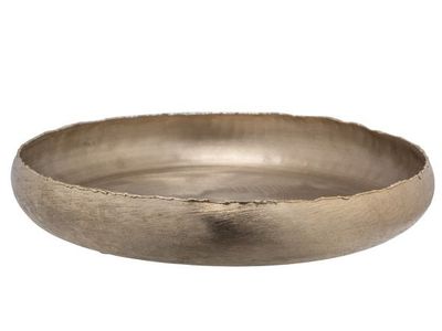 Coupe Brushed Dore 36,5x36,5xh5,5cm Rond  Aluminium