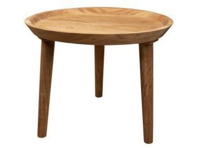Bijzettafel Bowl Natuur 50x50xh40cm Rond  Acacia