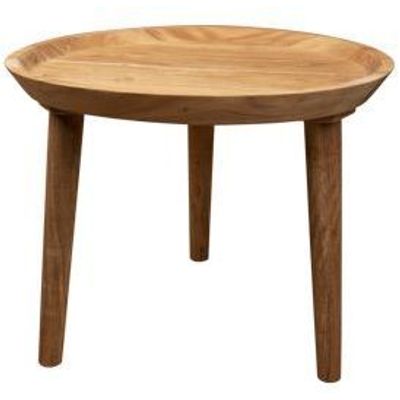 Table D'appoint Bowl Naturel 50x50xh40cm  Rond Acacia  Cosy @ Home