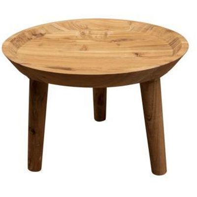 Table D'appoint Bowl Naturel 42x42xh29cm  Rond Acacia  Cosy @ Home