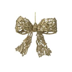 Hanger Strik Glitter Goud 12x10cm Kunsts Tof 