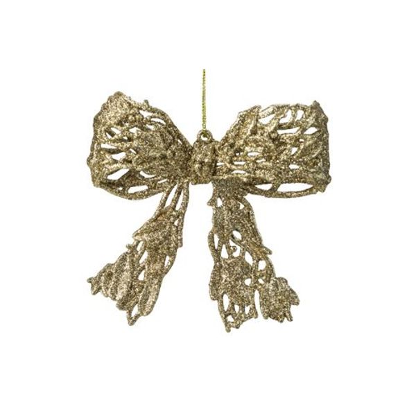 Hanger Strik Glitter Goud 12x10cm Kunsts Tof 