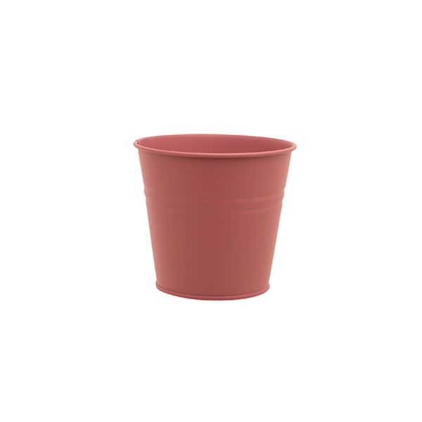 Cosy @ Home Bloempot Urban Roze 18x14xh16cm Rond Con Isch Metaal