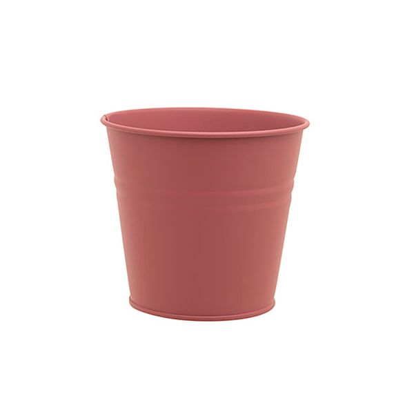 Cosy @ Home Bloempot Urban Roze 18x14xh16cm Rond Con Isch Metaal