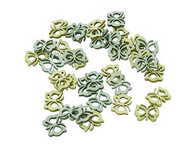 Strooideco Set36 Butterflies Groen 2cm H Out