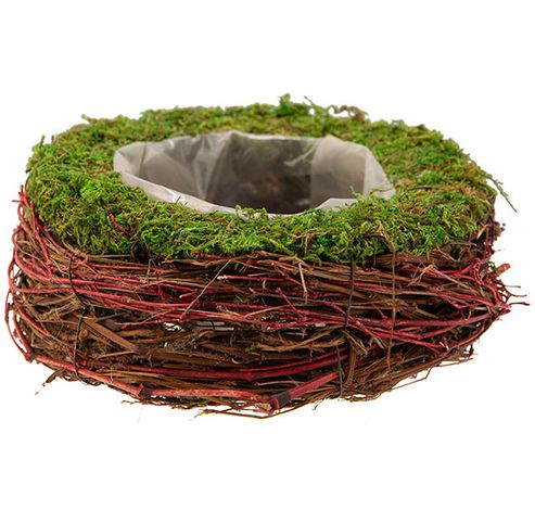 MAND RATTAN-GRASS  NATUUR 20X20XH8CM ROND  Cosy @ Home