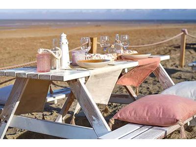 Coussin Twill Rose 45x45xh10cm 