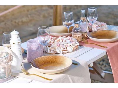 Bougeoir Crystals Vieux Rose 7x7xh7,5cm Verre