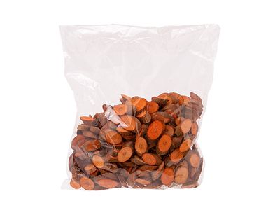 Deco A Disperser Wood Slices Bag 100gr Brun Naturel 10x10xh5cm Allonge Bois