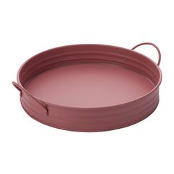 Cosy @ Home Schaal Urban 2 Handles Roze 25x25xh4cm Rond Metaal 