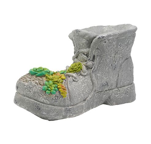 Botte Planter Sedum Yellow-green Gris 39 X18,5xh23cm Allonge Magnesium  Cosy @ Home