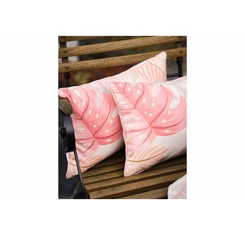 Kussen Leaves Roze 30x50xh10cm   Cosy @ Home