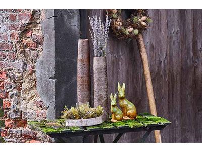 Theelichthouder Eggs Deco Groen D23xh12c M Kunststof