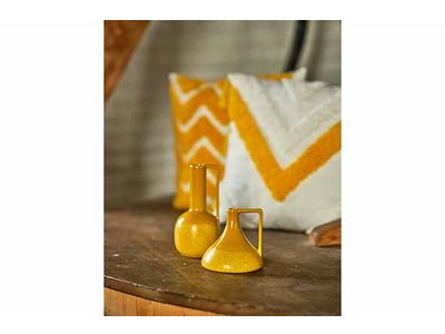 Cruche Trendy Jaune 13x13xh12,7cm Cerami Que