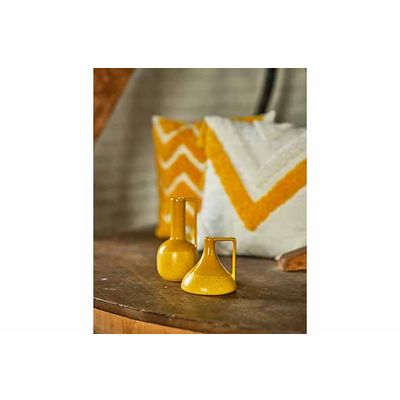 Cruche Trendy Jaune 13x13xh12,7cm Cerami Que  Cosy @ Home