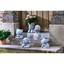 Cosy @ Home Fille Planter Mosaic Gris 25x19,5xh 27,5cm Autre Magnesium 