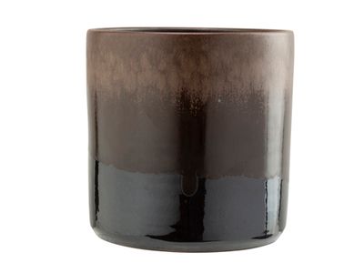 Bloempot Glazed Bruin 18x18xh18cm Cilind Risch Aardewerk