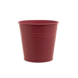 Cosy @ Home Cachepot Urban Framboise  14x10xh12cm R Ond Conique Metal 