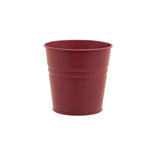 Cachepot Urban Framboise 16x11,5xh14cm  Rond Conique Metal  Cosy @ Home