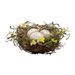 Nest X3 Eggs Flower Mix Groen 23x23xh9cm  Rond Kunststof 