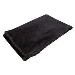 Tafelloper Velvet Zwart 40x140cm Polyest Er 