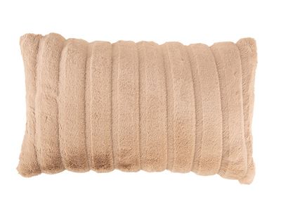 Kussen Soft Ribble Beige 30x50xh15cm Pol Yester