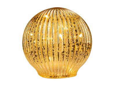 Bal Led Goud D12cm Glas Incl 3 Lr44 Batt