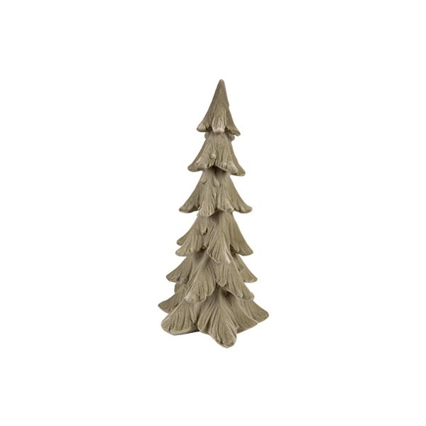 Kerstboom Flocked Grijs 18x18xh38cm Resi N 