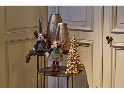 Kerstboom Goud 15x15xh30,5cm Resin 