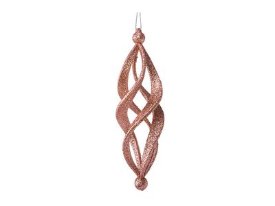 Spiraal Hanger Glitter Roze D5xh18cm Kun Ststof