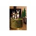 Kerstboom Goldy Green Multi-kleur 6x6xh1 5,5cm Rond Hout 